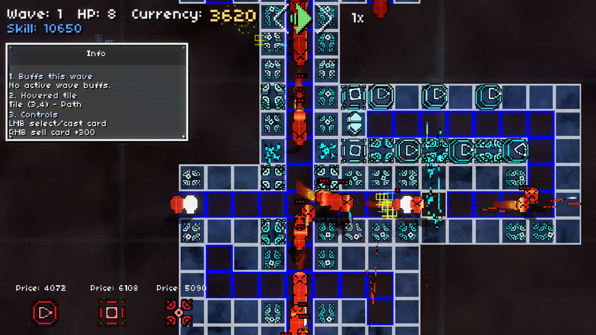 Screenshot for Exponent: The Scaling Tower Defense