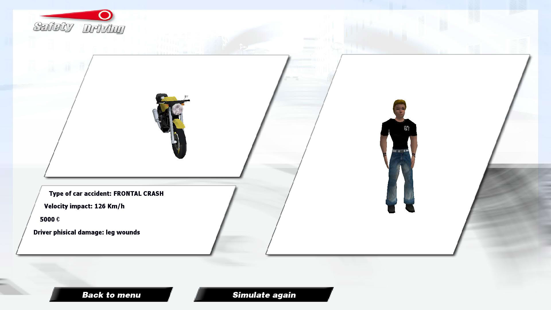Screenshot for Safety Driving Simulator: Motorbike