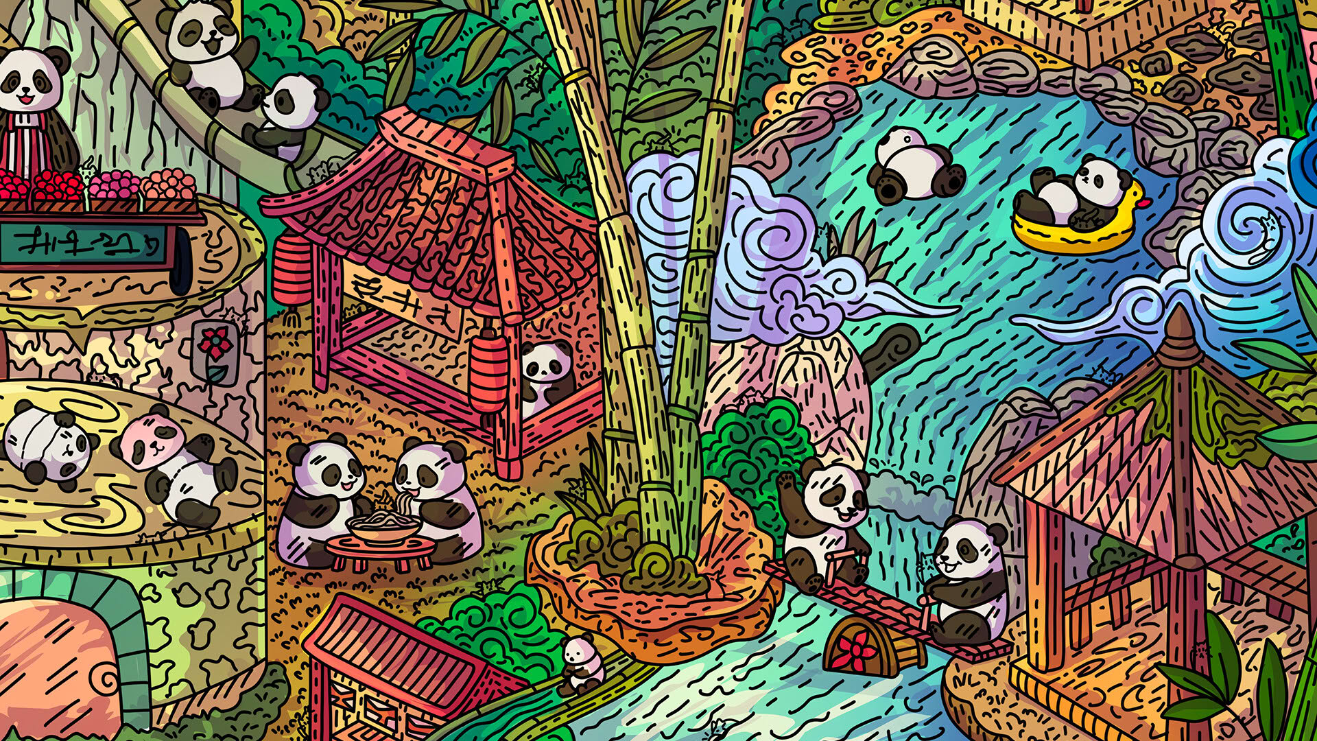Screenshot for 100 Panda Cats