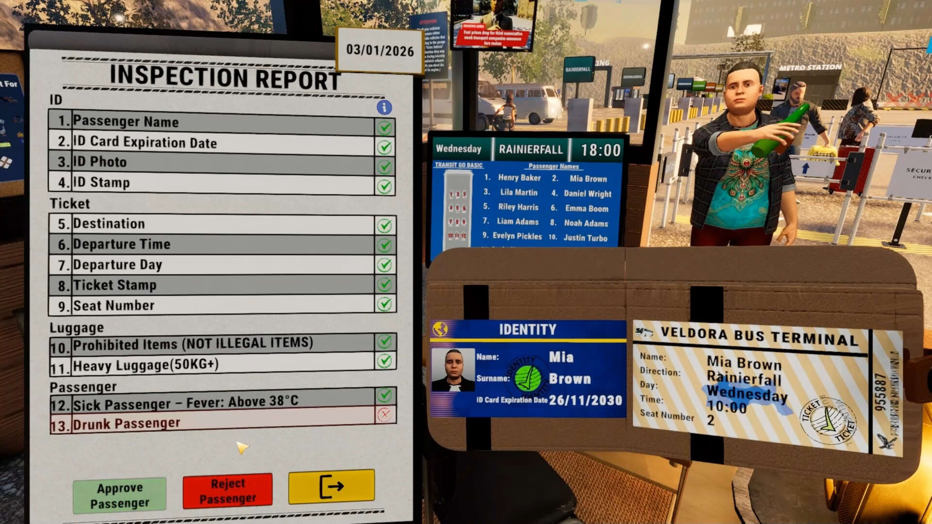 Screenshot for Bus Terminal Simulator
