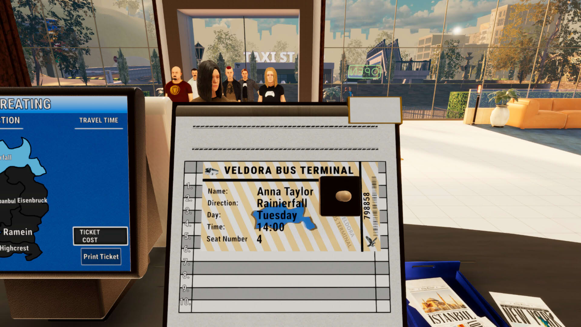 Screenshot for Bus Terminal Simulator