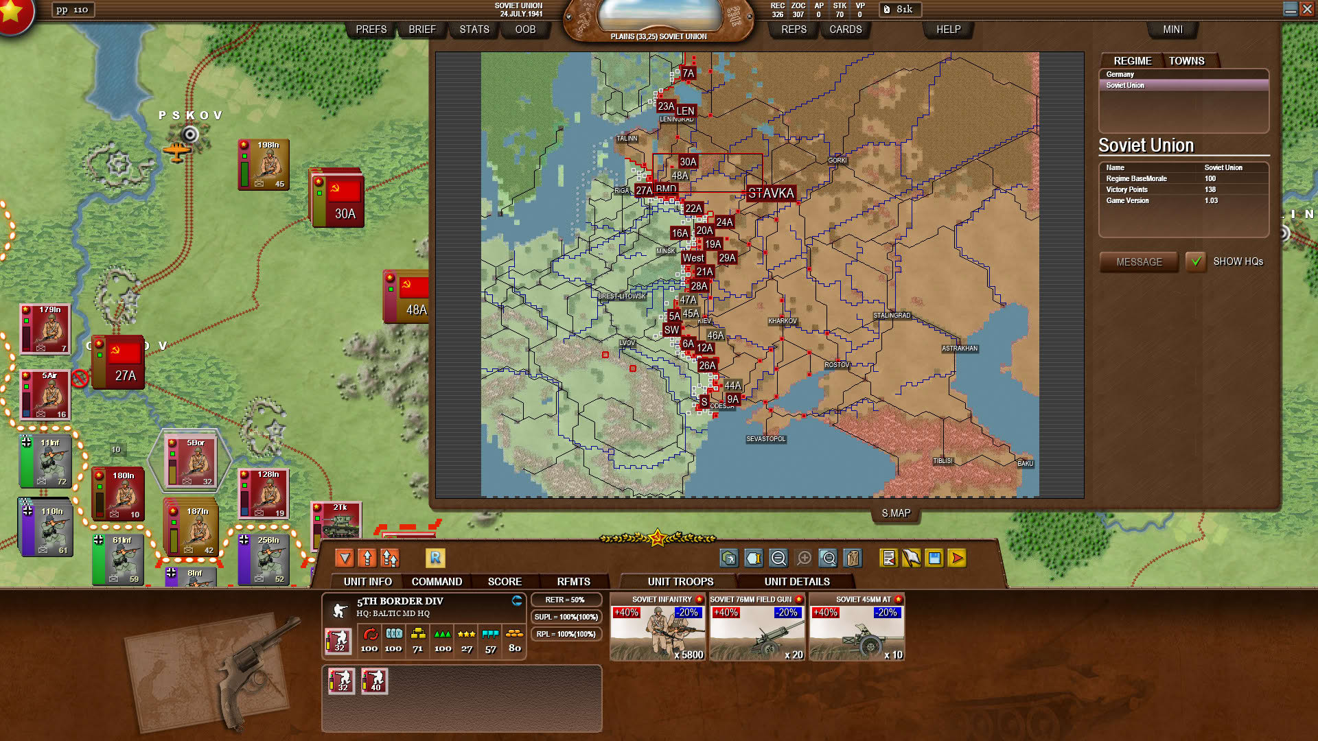 Screenshot for Decisive Campaigns: Barbarossa