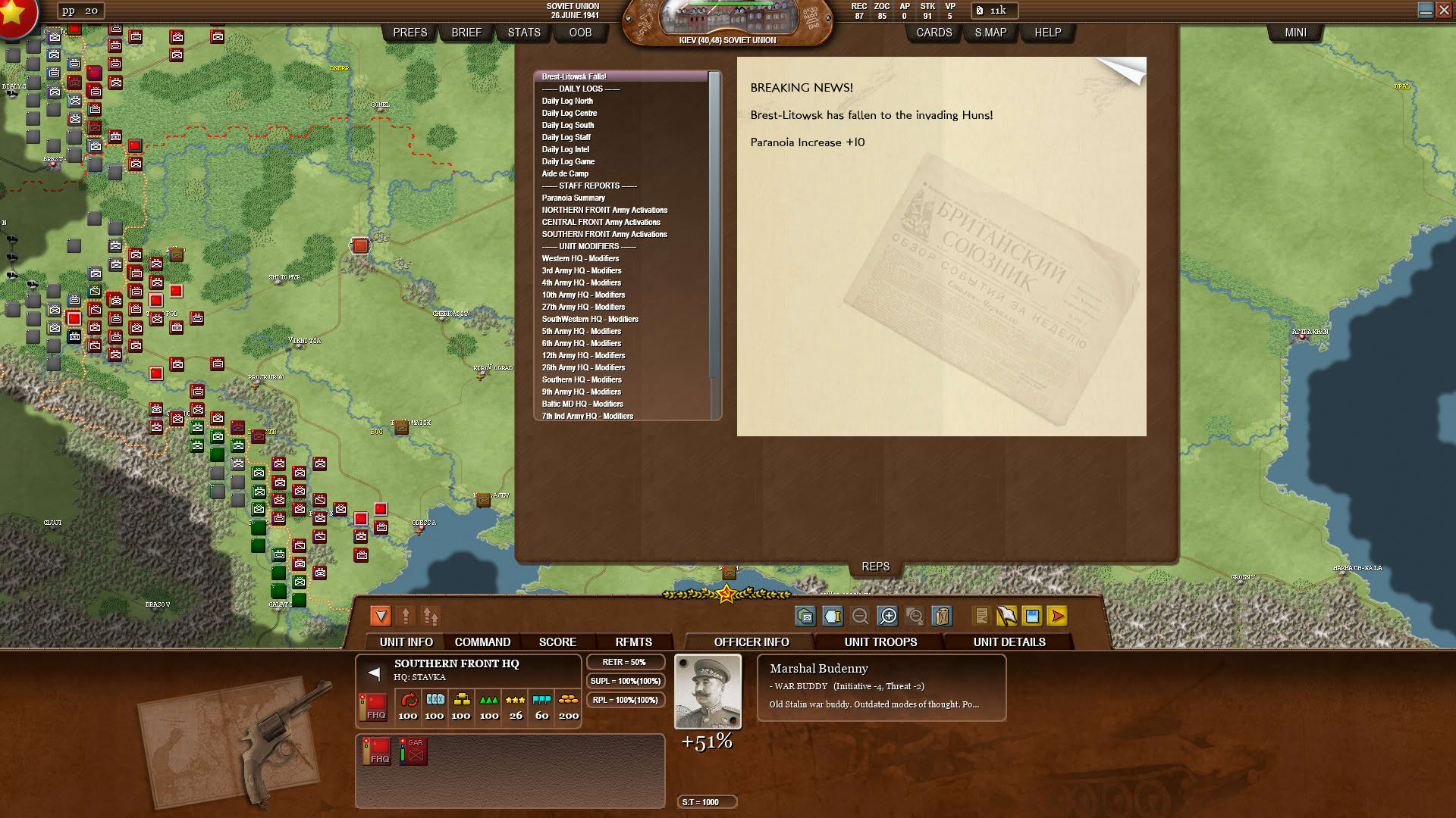 Screenshot for Decisive Campaigns: Barbarossa