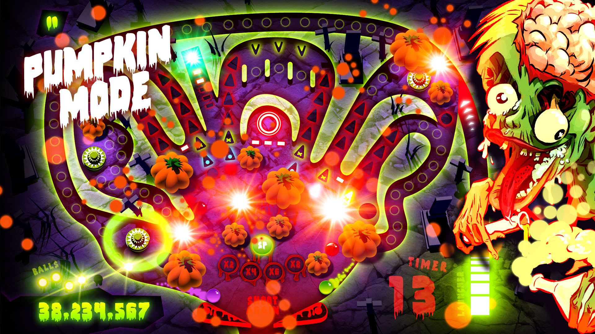 Screenshot for Zombie Pinball