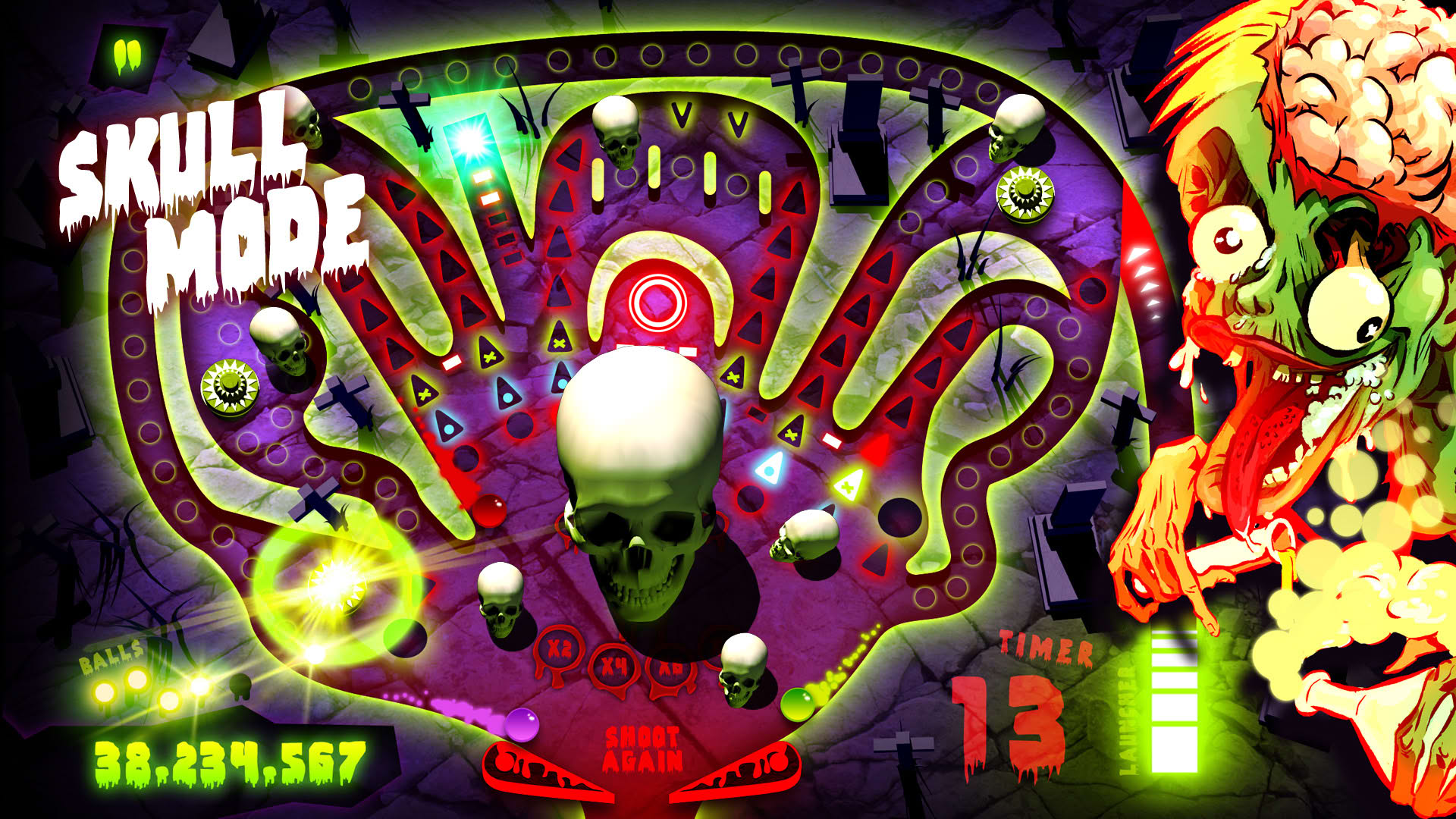 Screenshot for Zombie Pinball