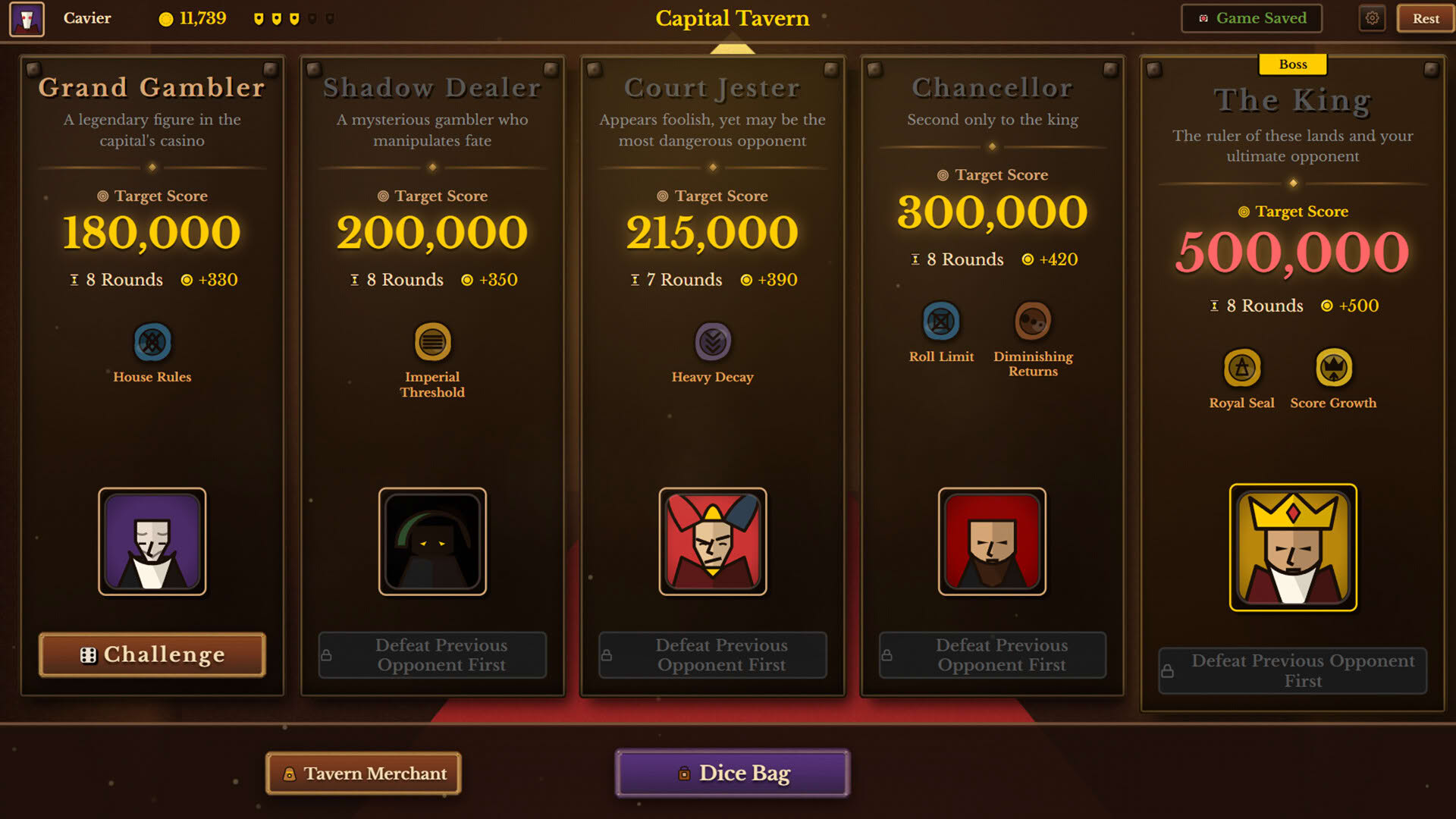 Screenshot for Dice Tavern: Farkle Roguelike