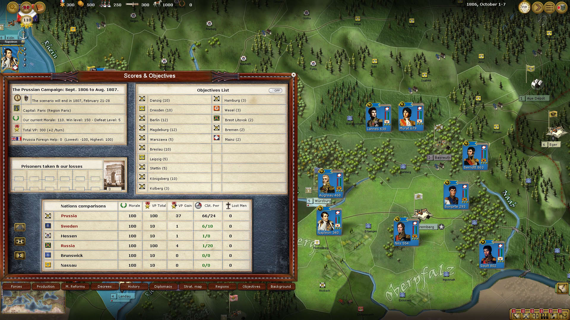 Screenshot for Wars of Napoleon