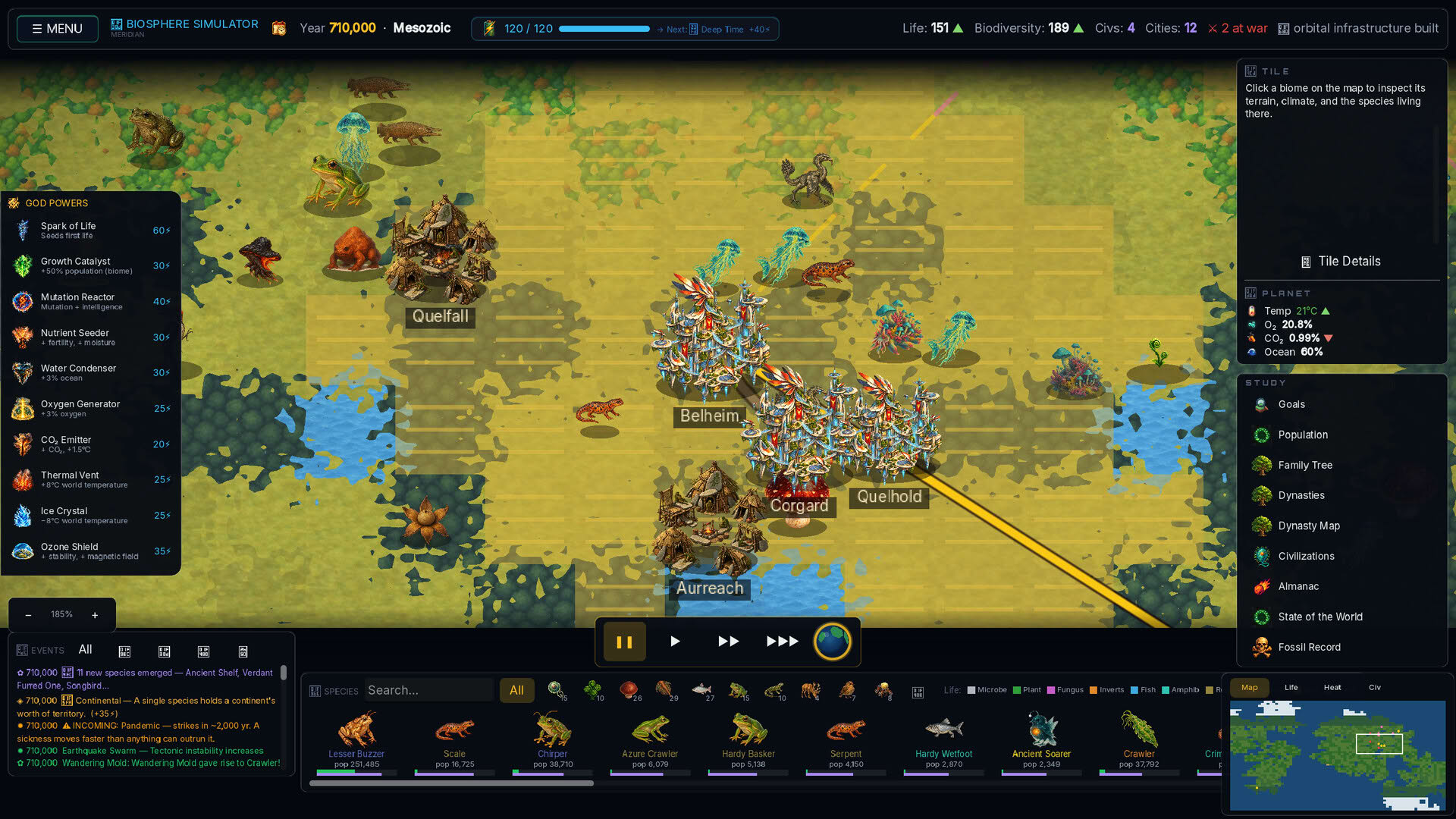 Screenshot for Biosphere Simulator