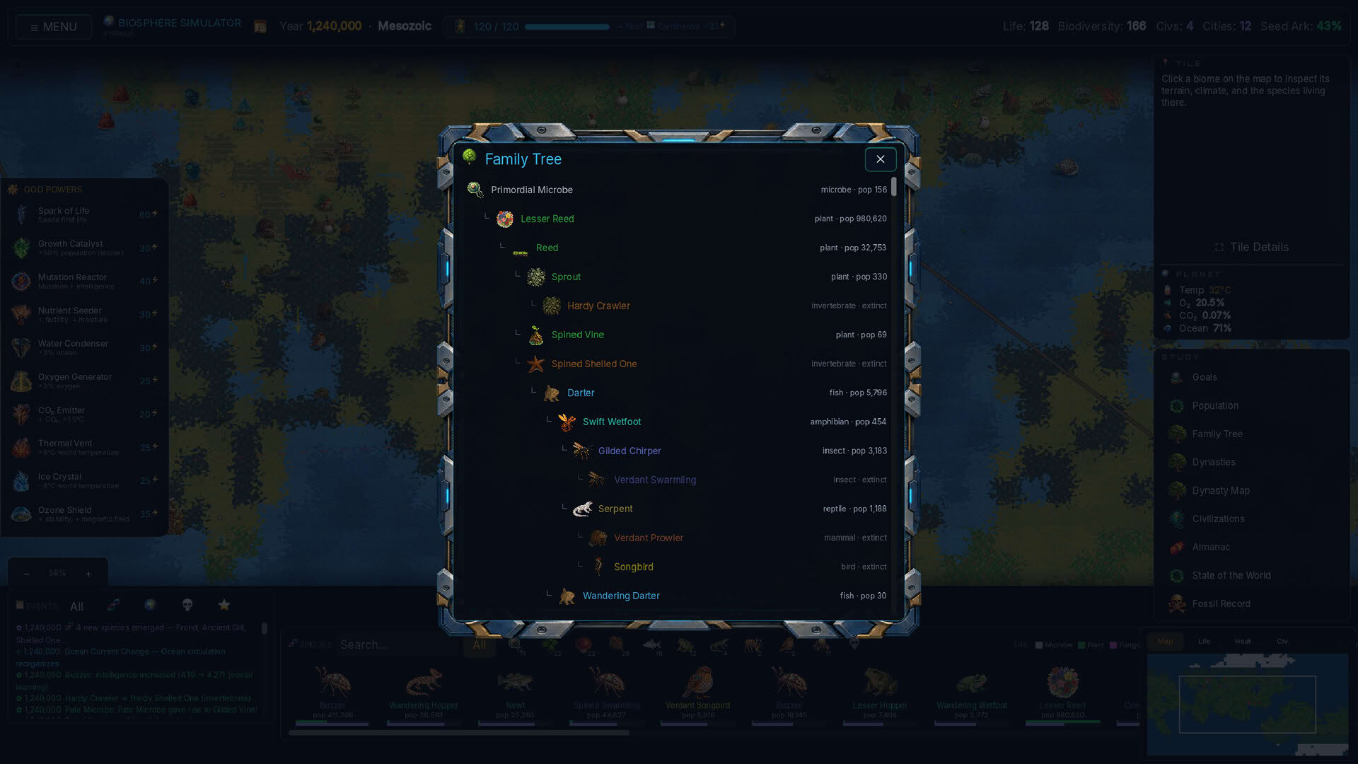 Screenshot for Biosphere Simulator