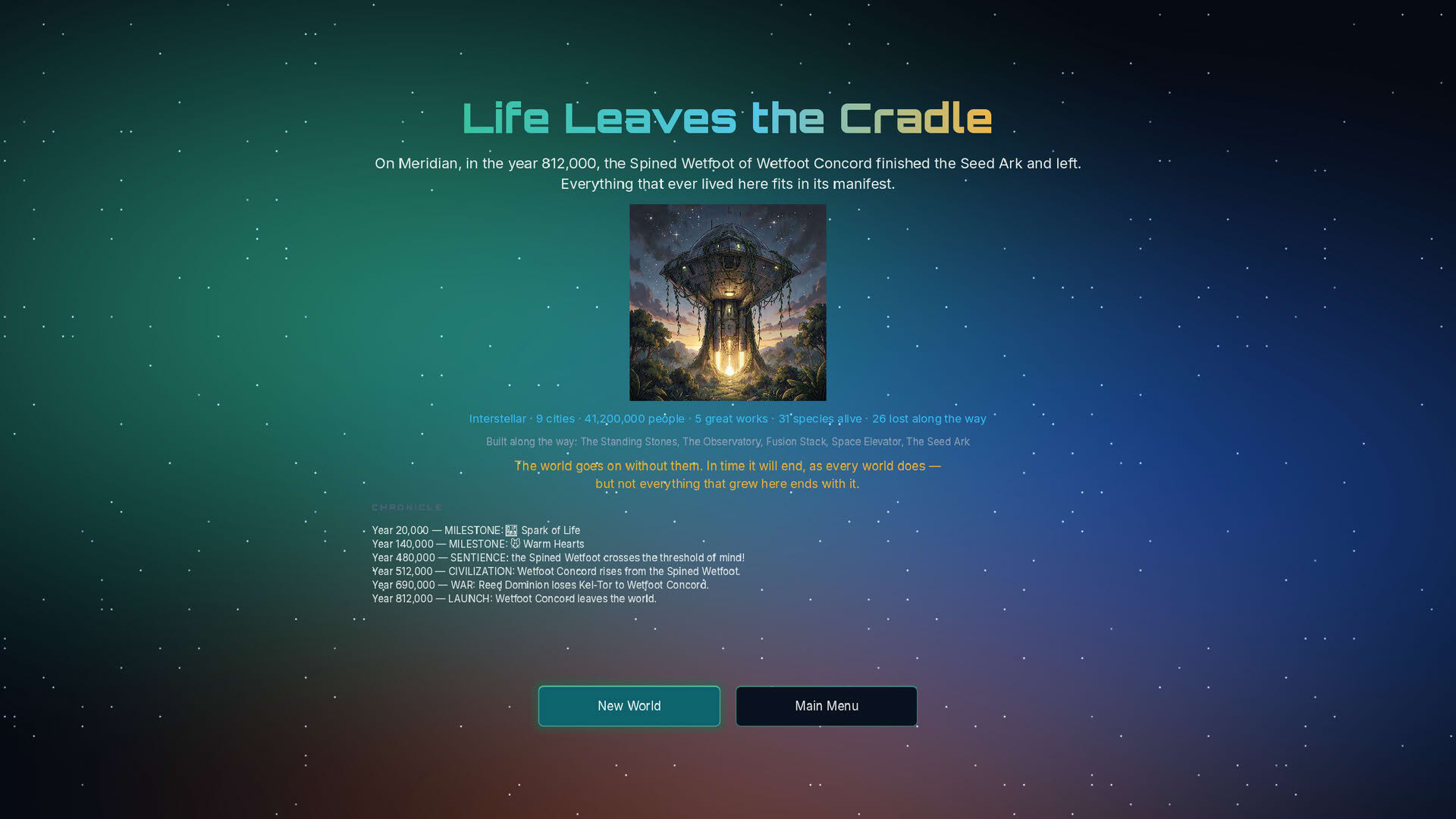 Screenshot for Biosphere Simulator