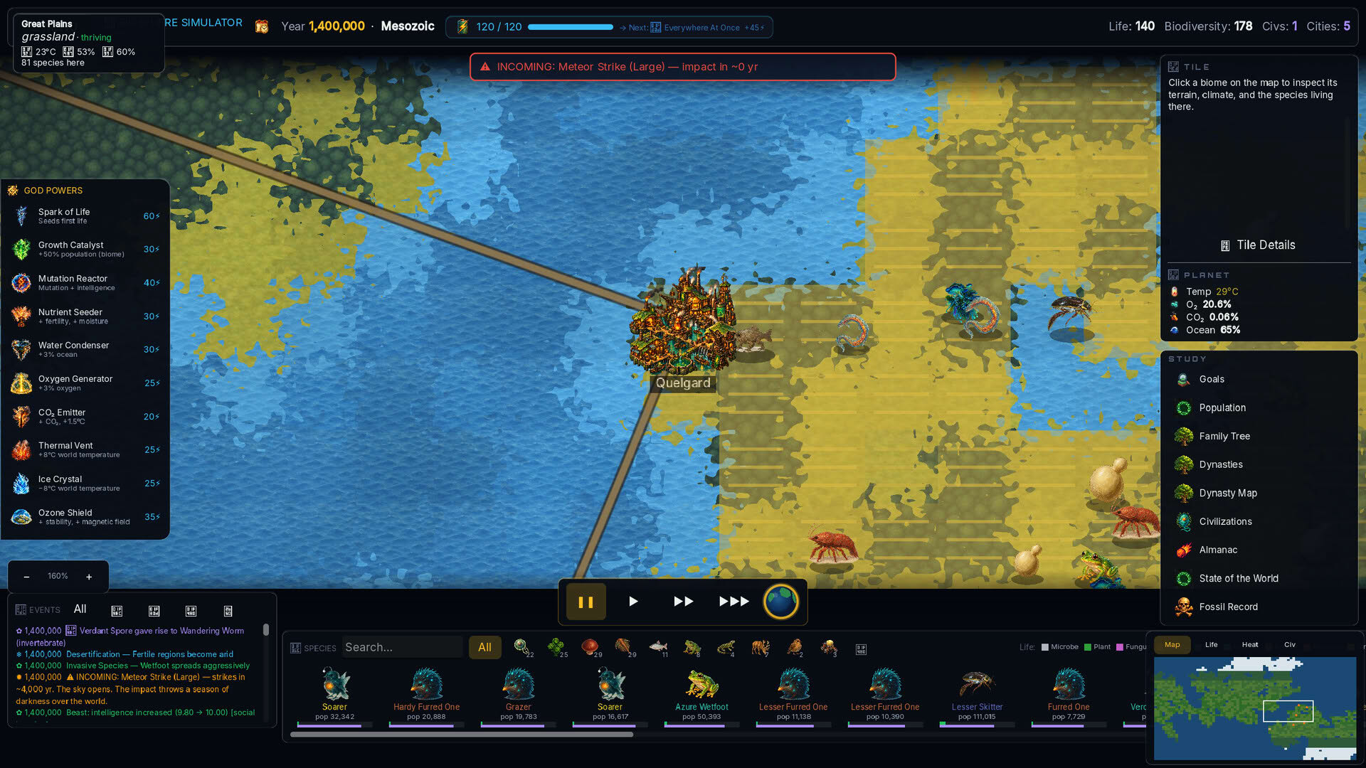Screenshot for Biosphere Simulator