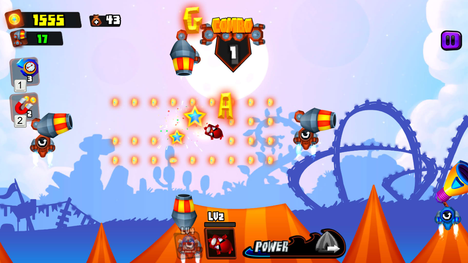 Screenshot for Galaxy Cannon Rider