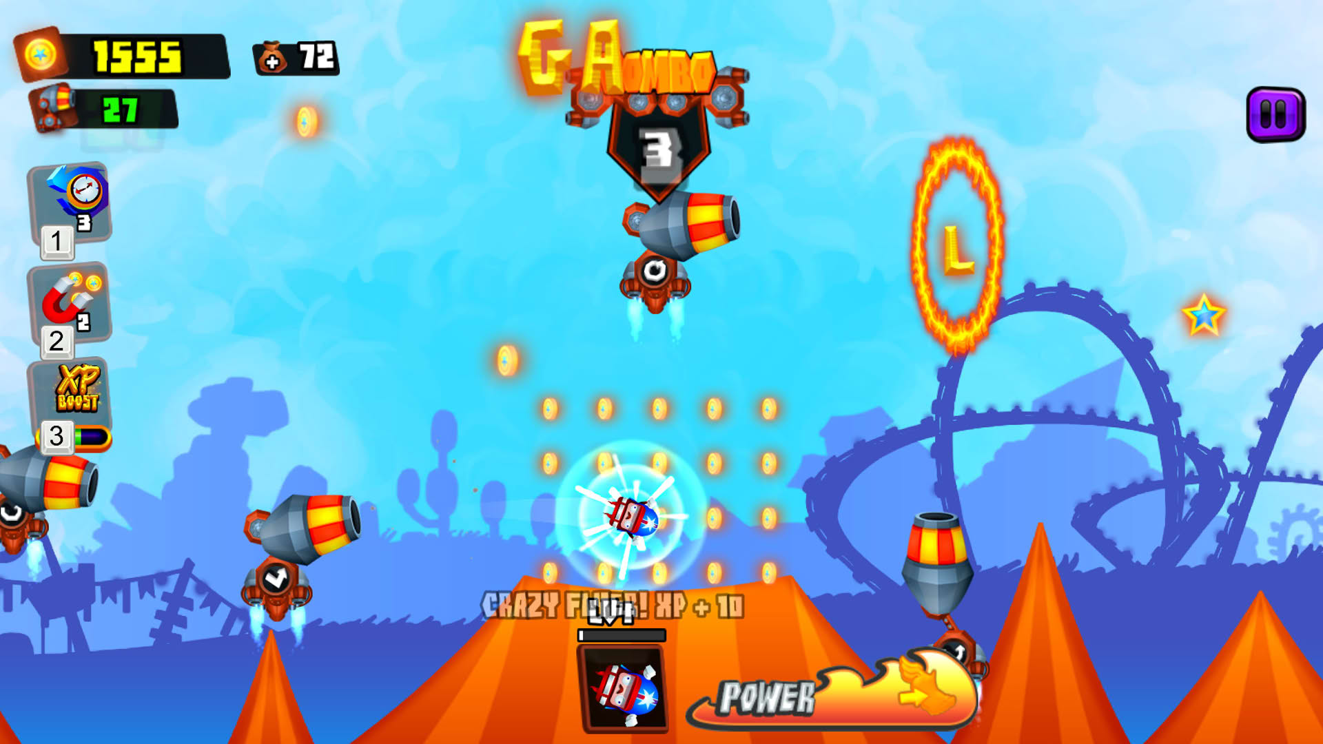 Screenshot for Galaxy Cannon Rider