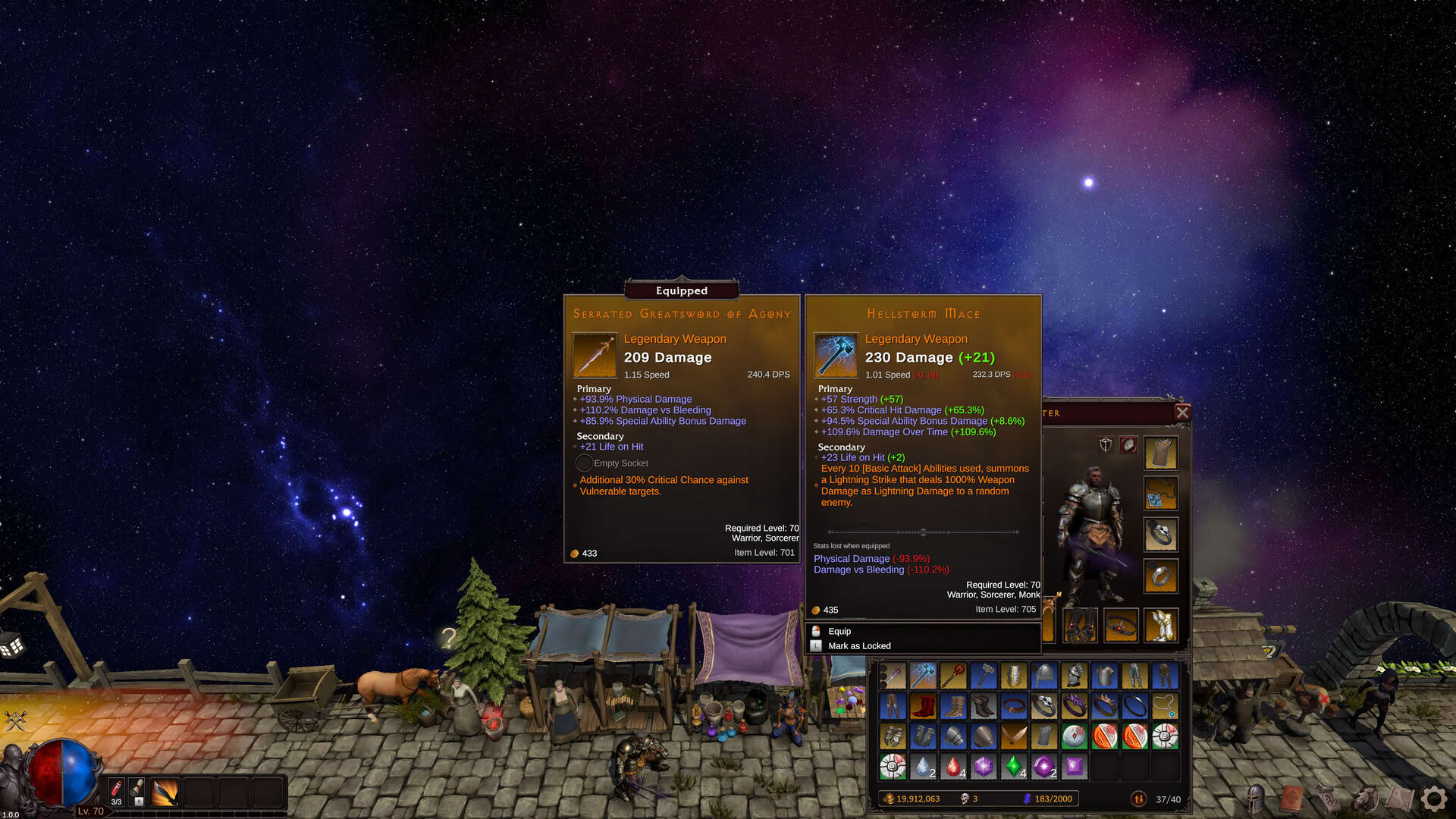 Screenshot for Deskrawl: Idle ARPG