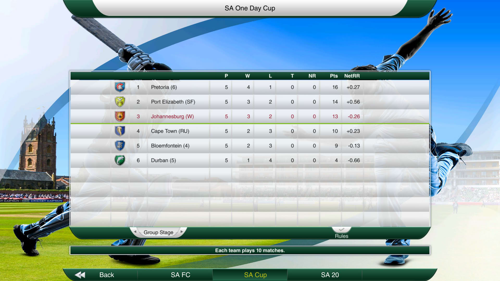 Screenshot for Cricket Captain 2016