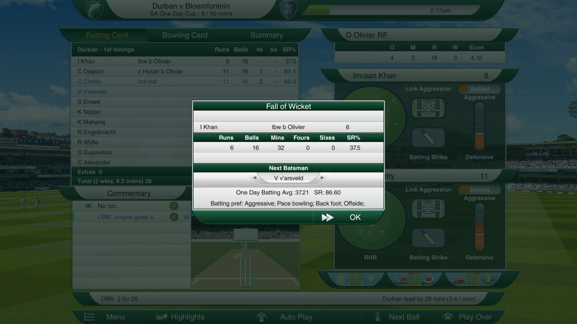 Screenshot for Cricket Captain 2016