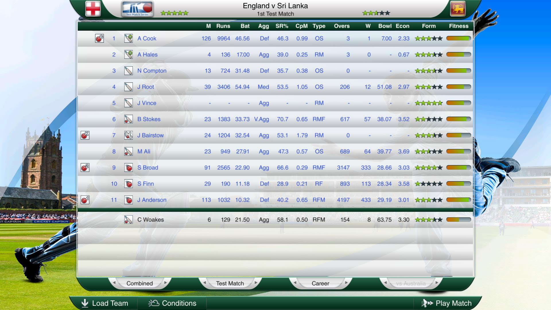 Screenshot for Cricket Captain 2016