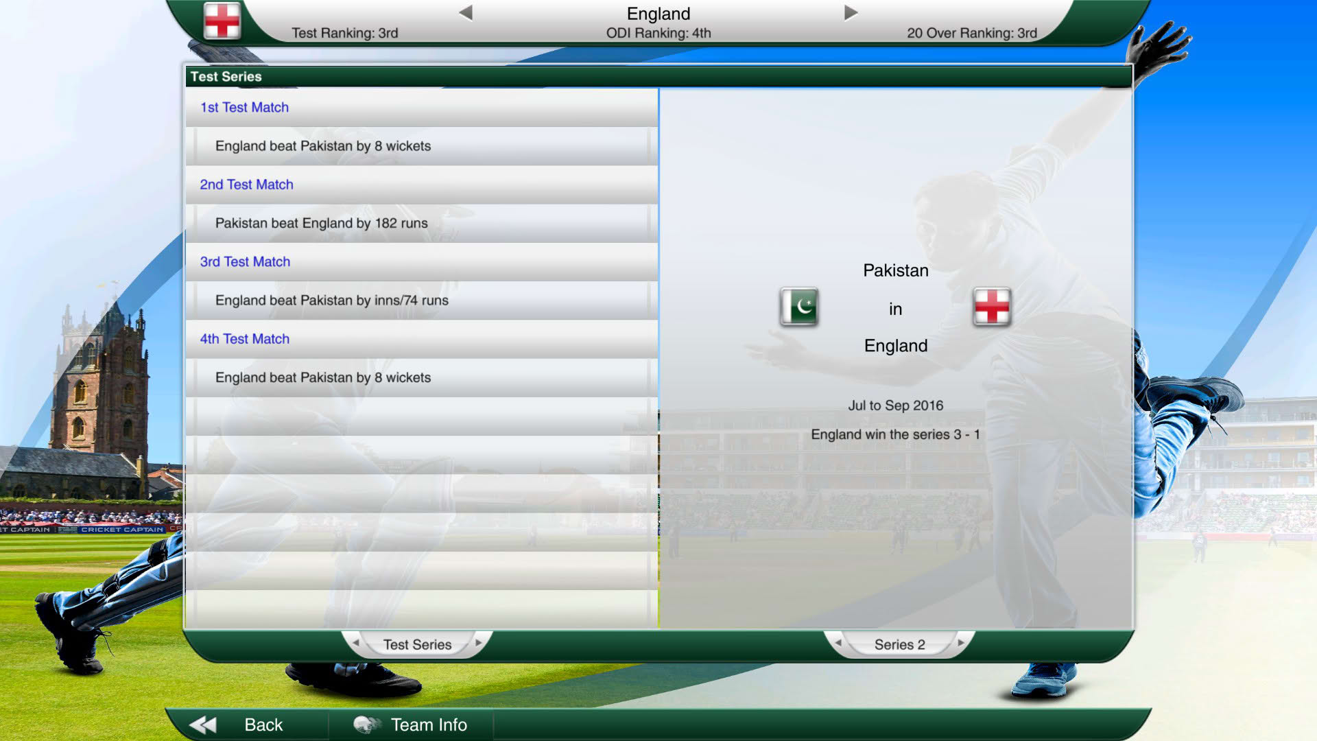 Screenshot for Cricket Captain 2016