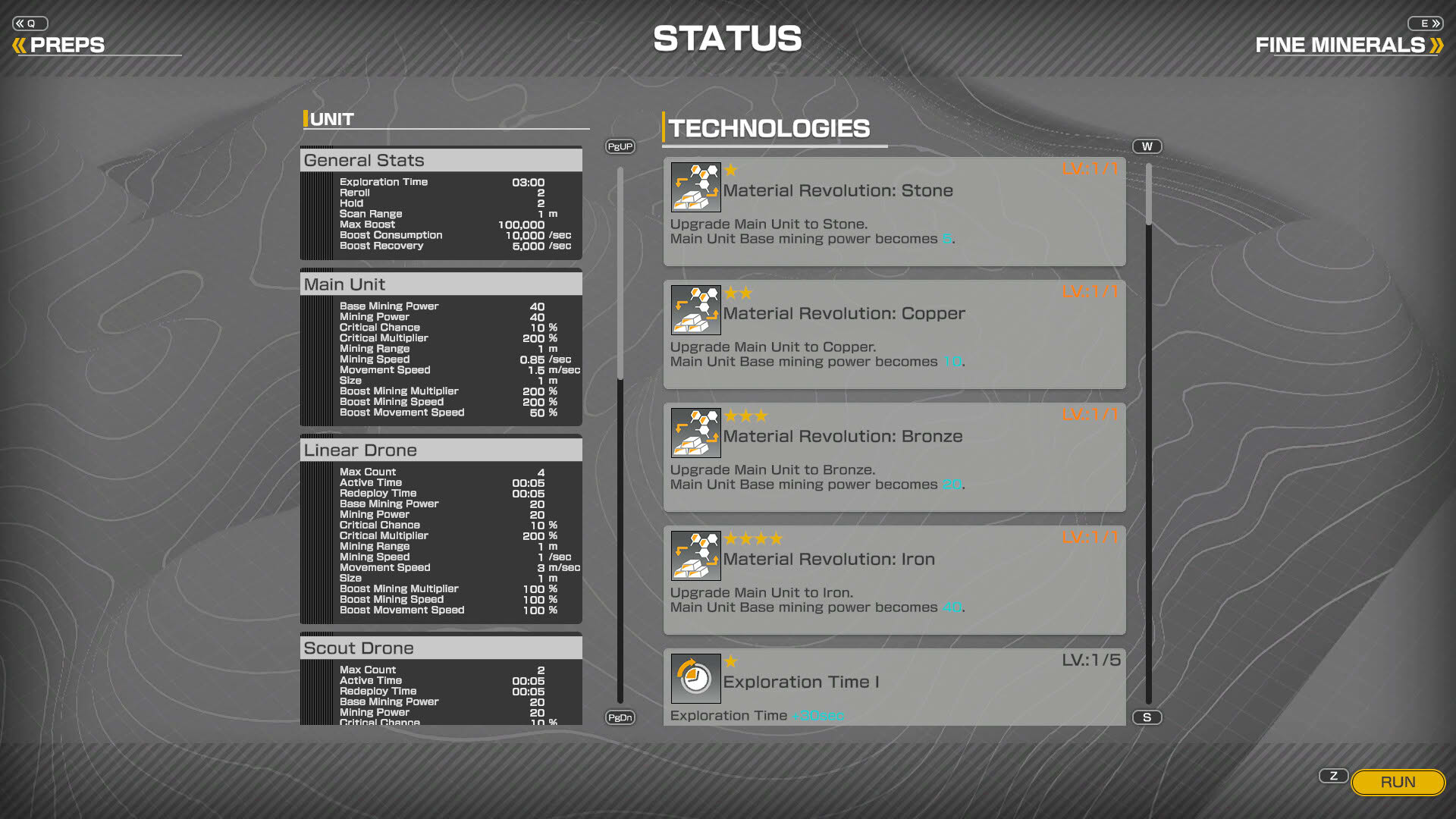 Screenshot for Minerals: Deep Core Mining