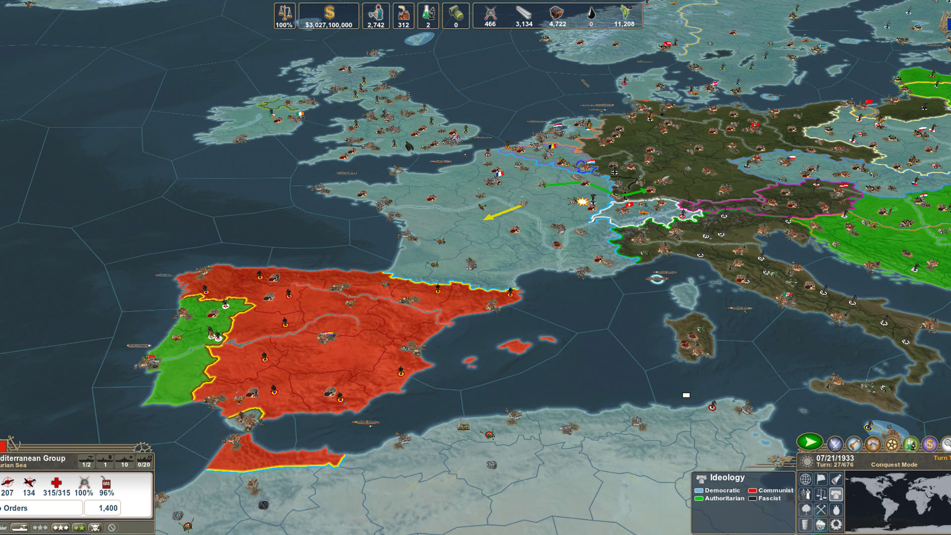 Screenshot for Making History II: The War of the World