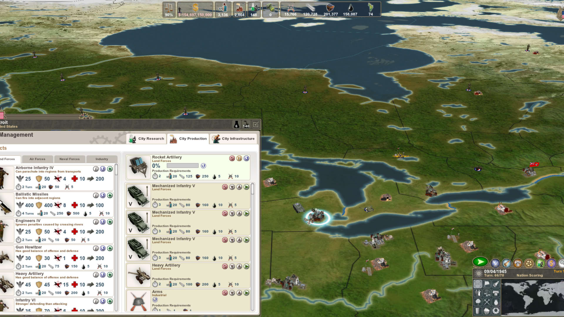 Screenshot for Making History II: The War of the World