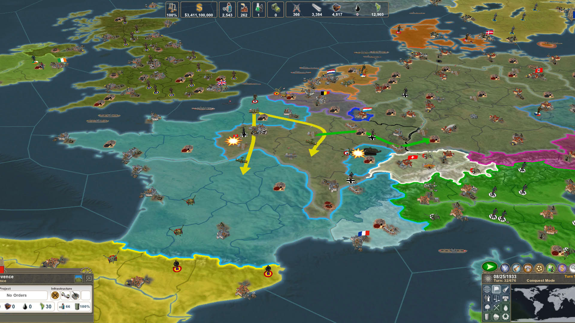 Screenshot for Making History II: The War of the World