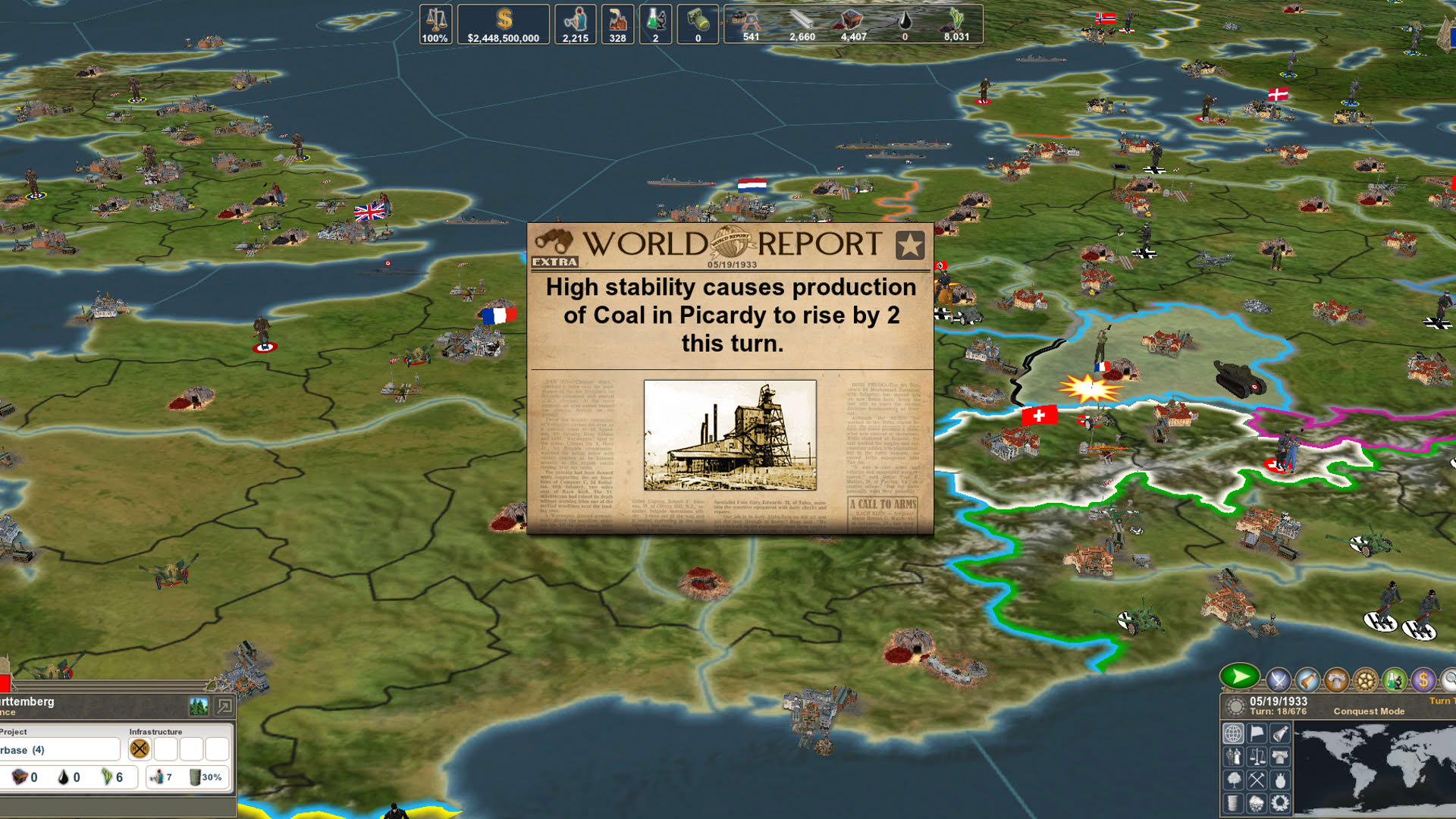 Screenshot for Making History II: The War of the World