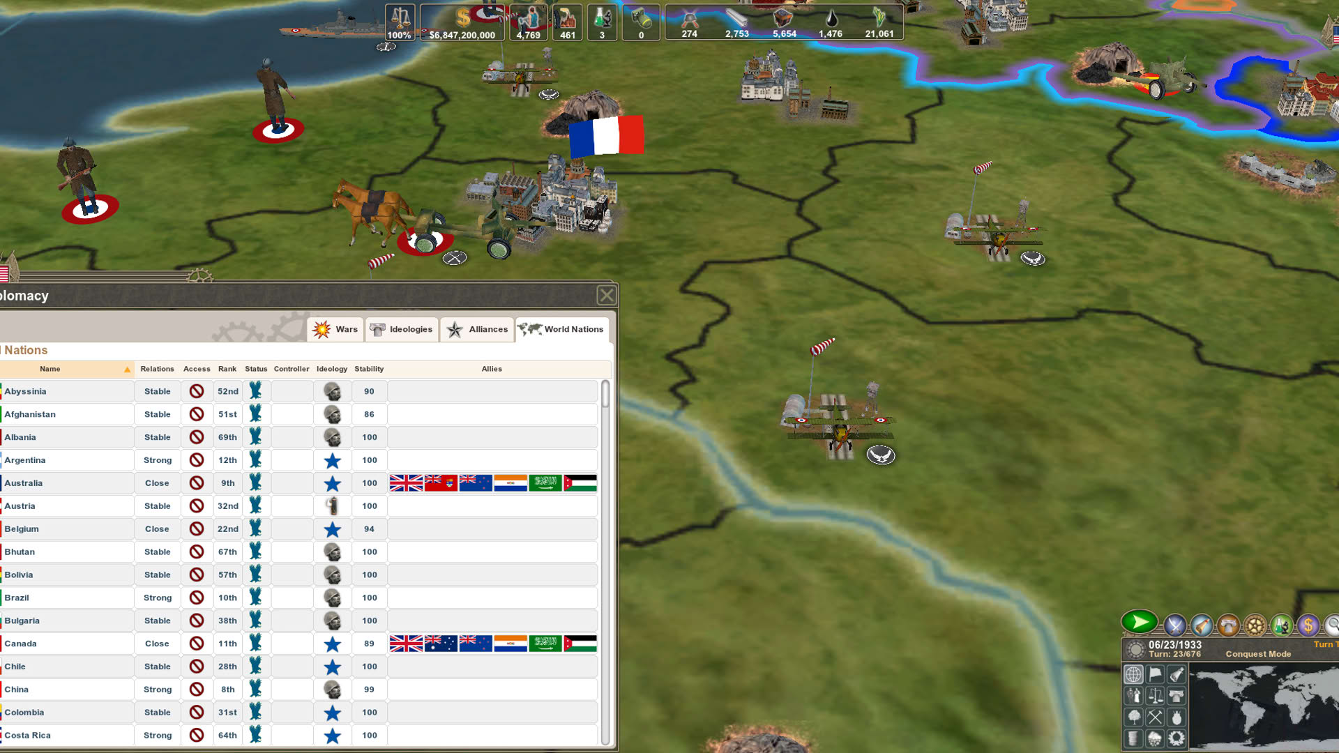 Screenshot for Making History II: The War of the World