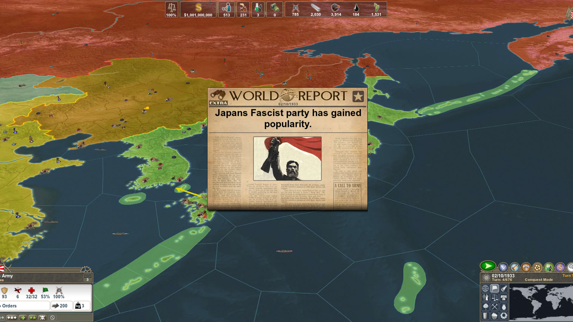 Screenshot for Making History II: The War of the World
