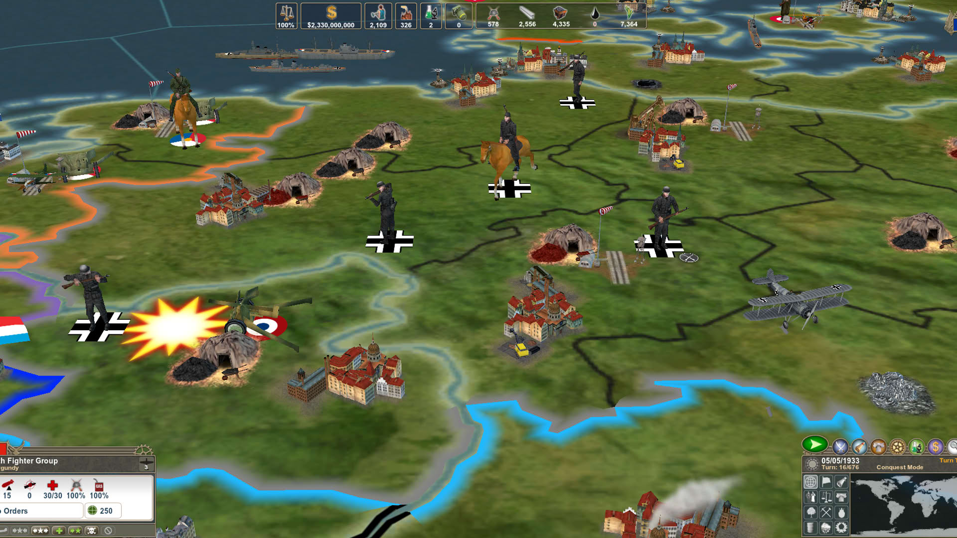 Screenshot for Making History II: The War of the World