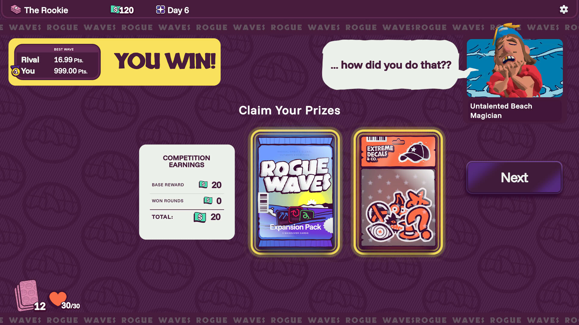 Screenshot for R.O.G.U.E. Waves