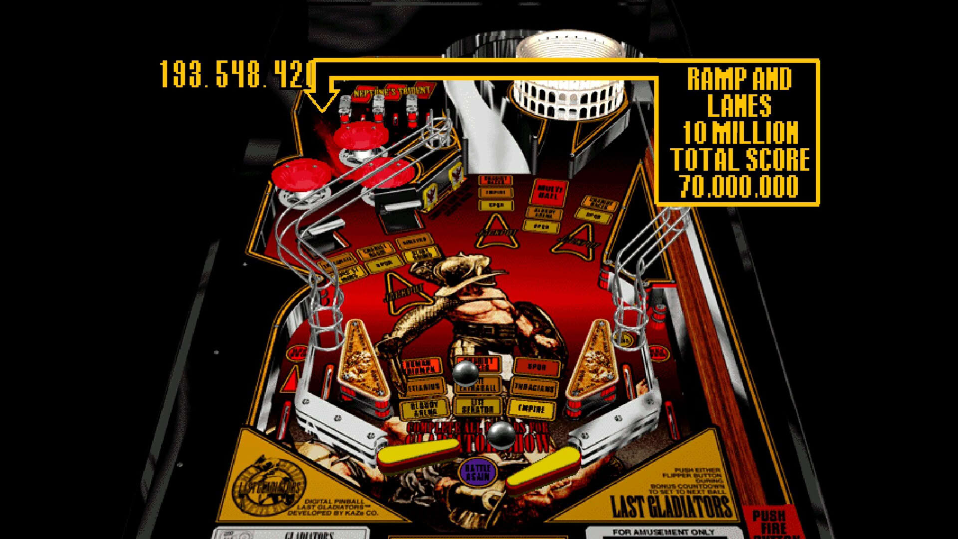 Screenshot for Digital Pinball: Last Gladiators