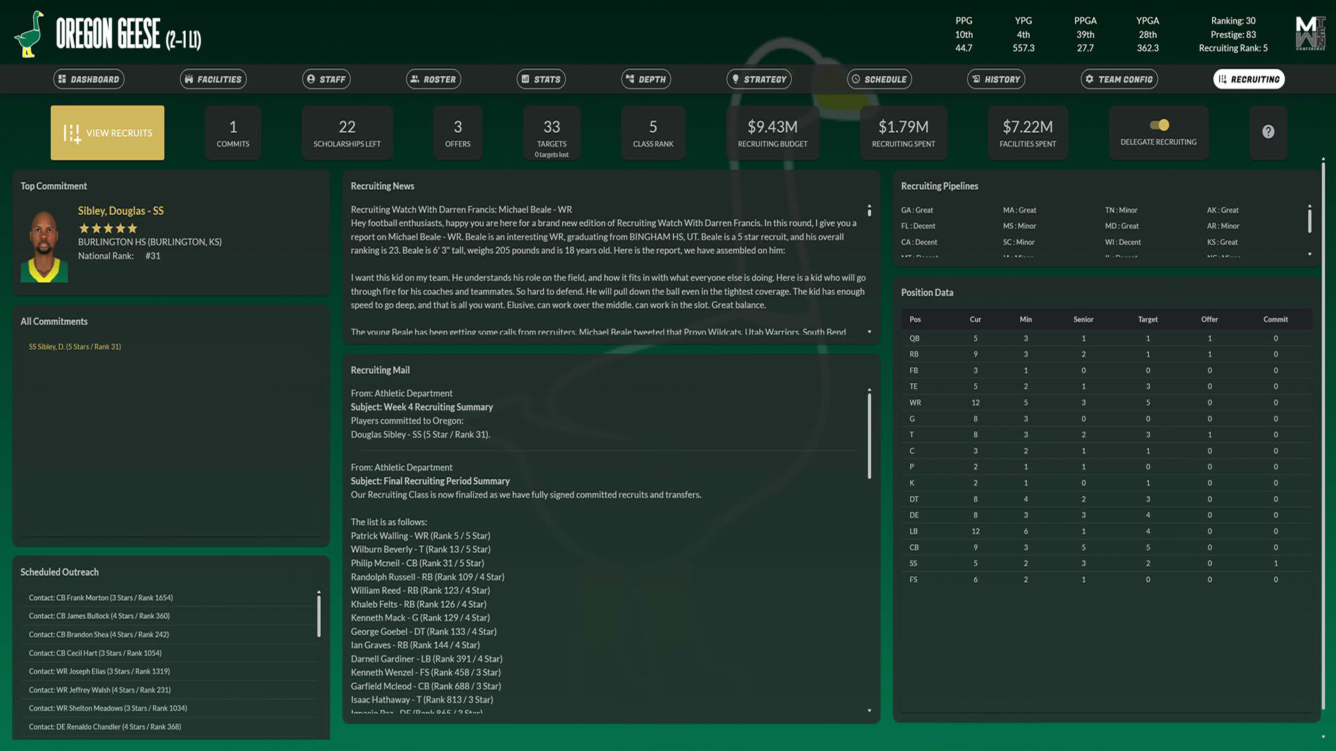 Screenshot for Draft Day Sports: College Football 27