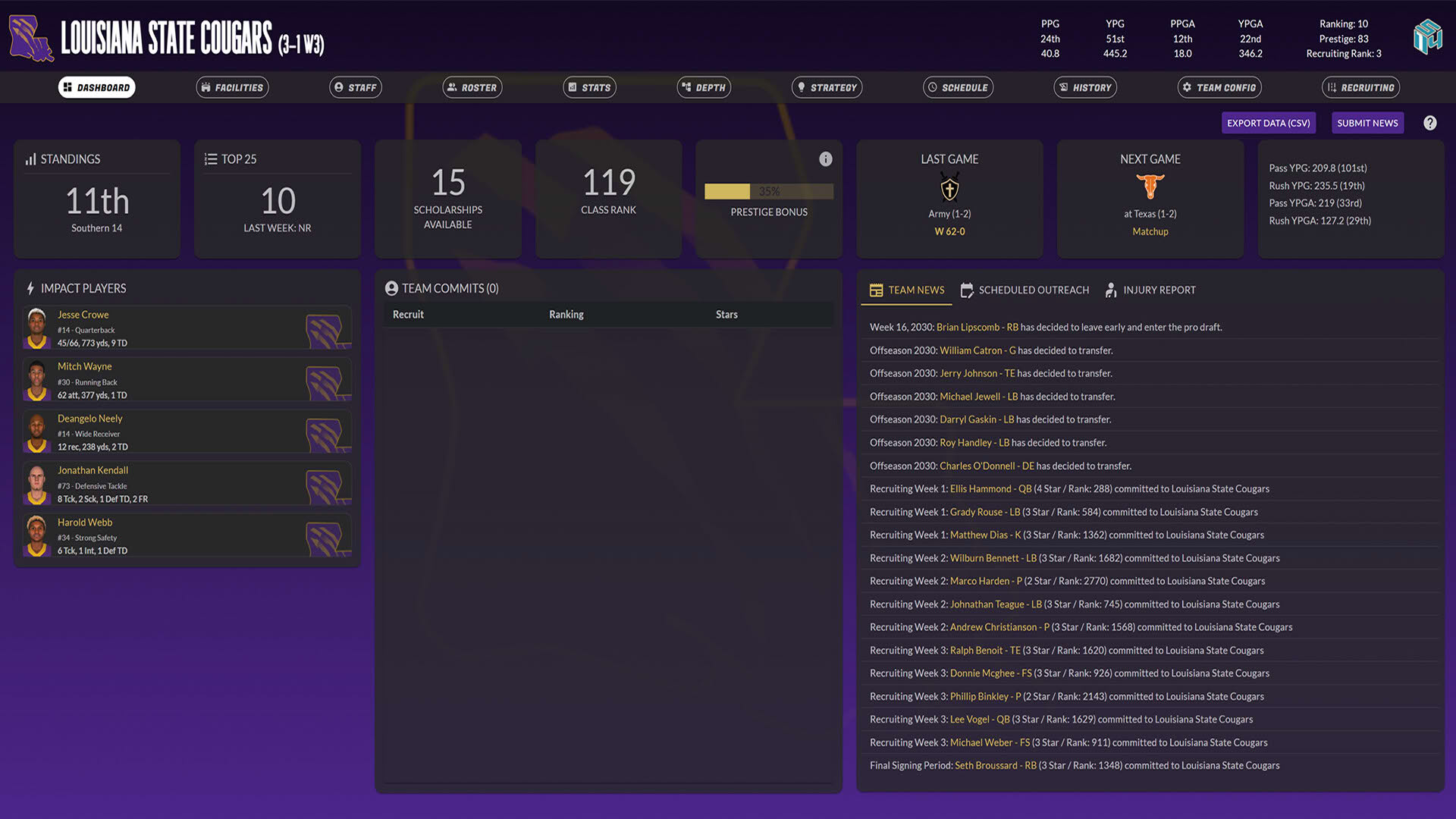 Screenshot for Draft Day Sports: College Football 27