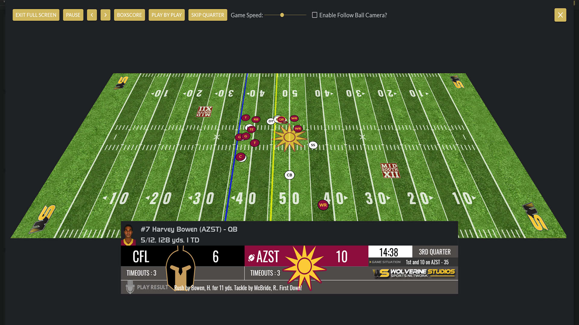 Screenshot for Draft Day Sports: College Football 27