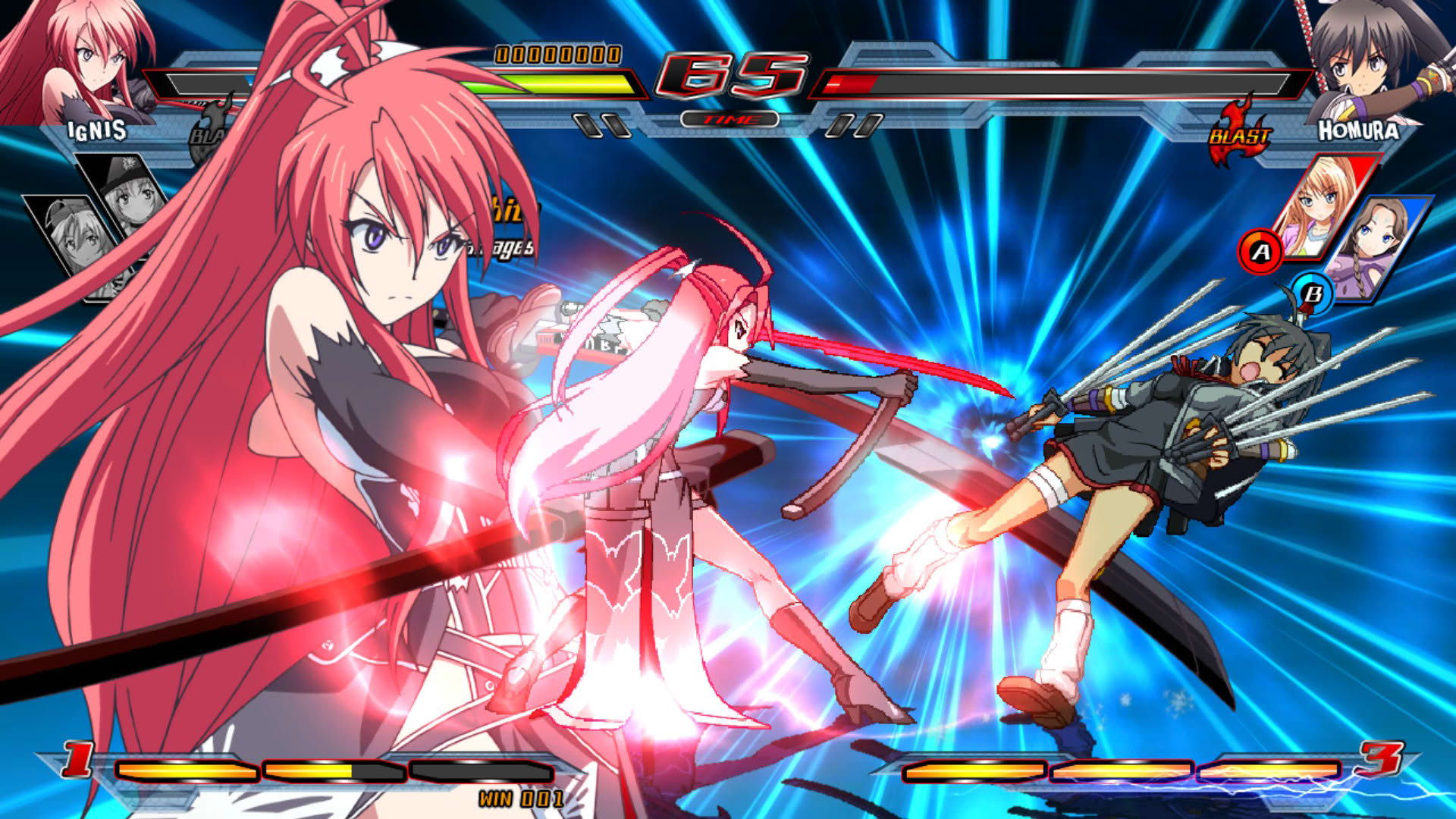 Screenshot for Nitroplus Blasterz: Heroines Infinite Duel