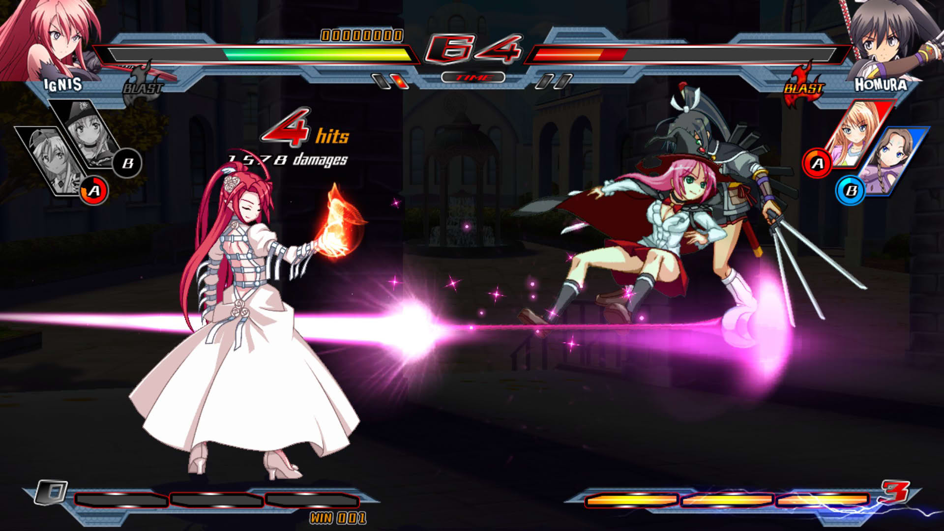Screenshot for Nitroplus Blasterz: Heroines Infinite Duel