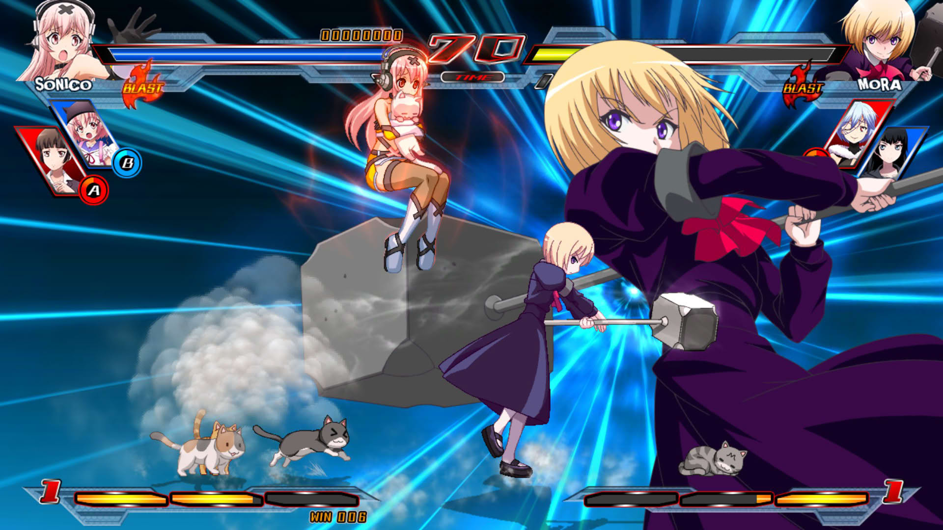 Screenshot for Nitroplus Blasterz: Heroines Infinite Duel