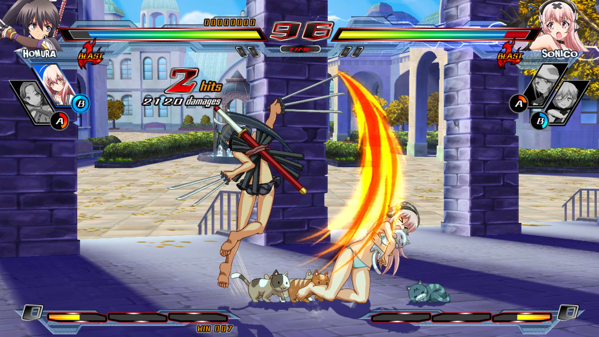 Screenshot for Nitroplus Blasterz: Heroines Infinite Duel