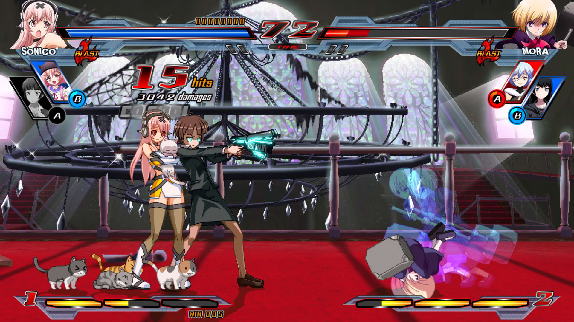Screenshot for Nitroplus Blasterz: Heroines Infinite Duel