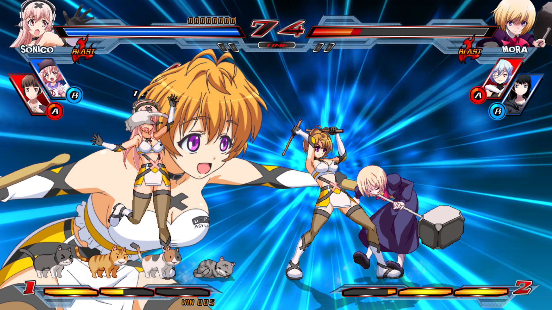 Screenshot for Nitroplus Blasterz: Heroines Infinite Duel
