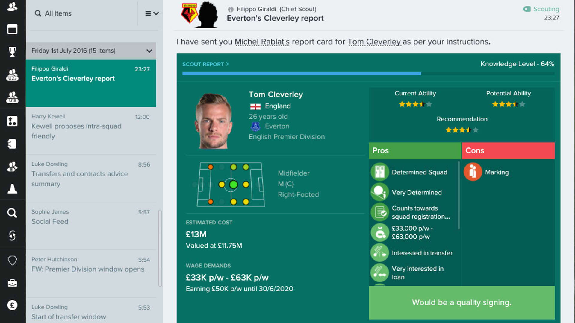 Screenshot for Football Manager 2017