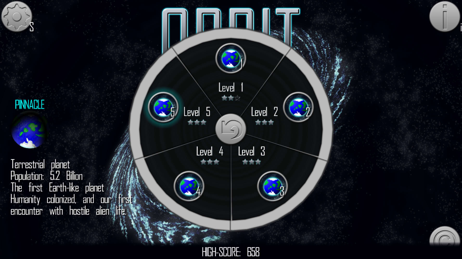 Screenshot for Orbit: Satellite Defense