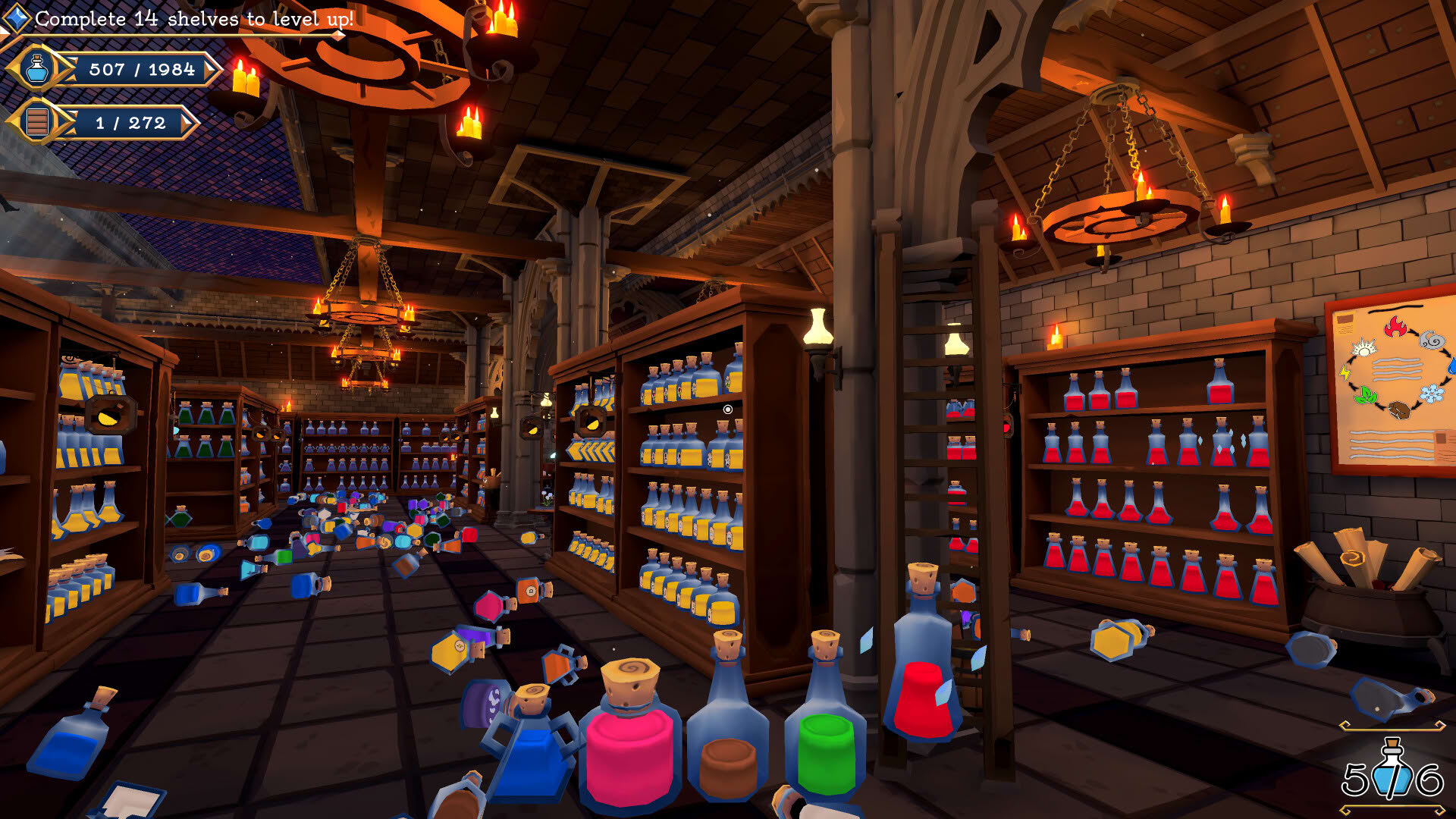 Screenshot for Shelve the Potions!