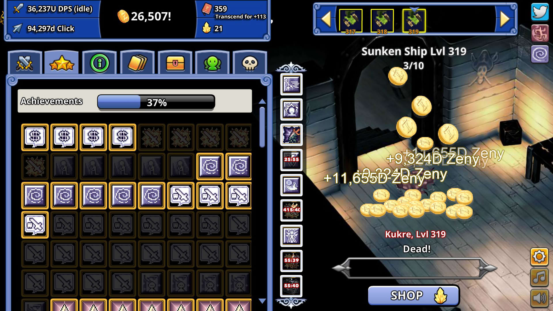 Screenshot for Ragnarok Clicker