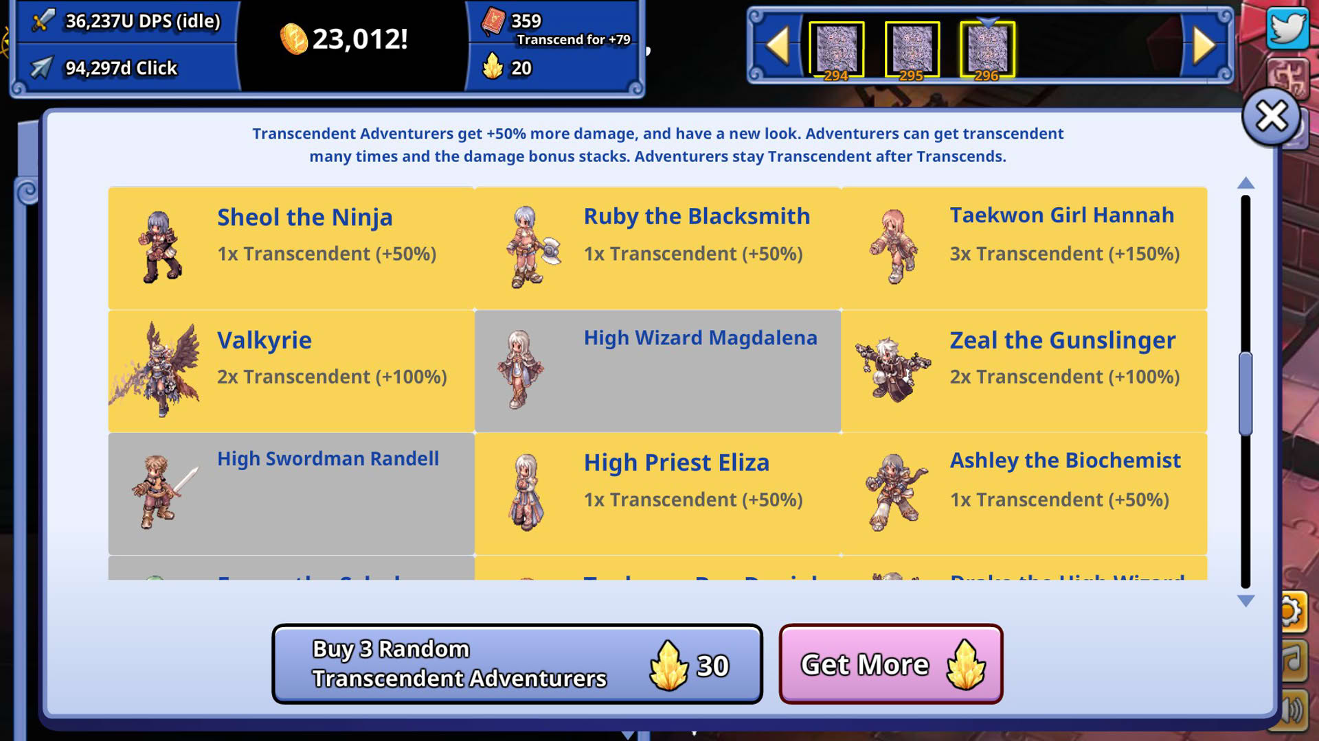 Screenshot for Ragnarok Clicker