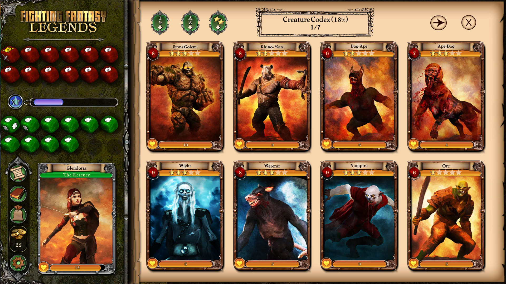 Screenshot for Fighting Fantasy Legends