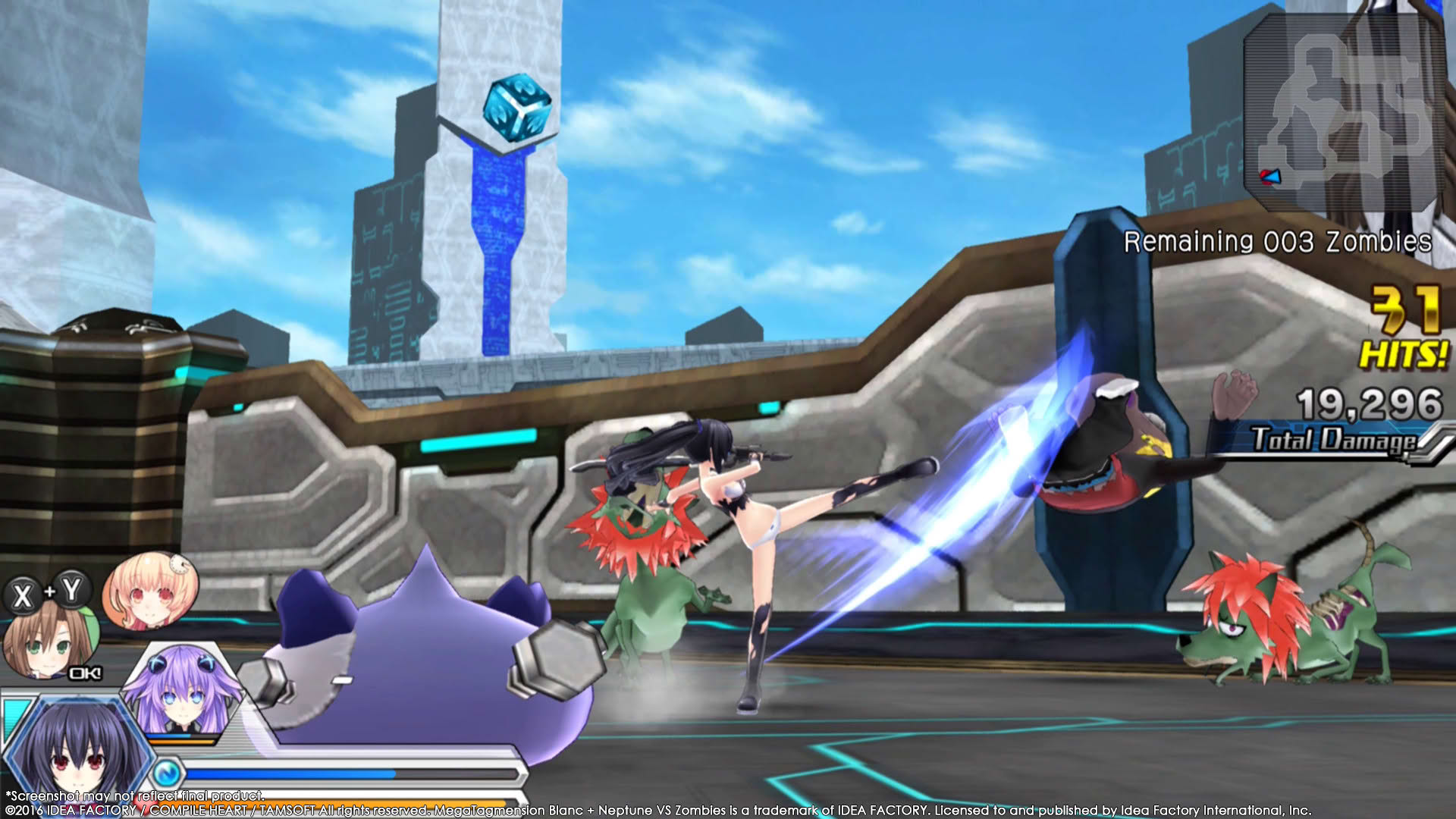 Screenshot for Megatagmension Blanc + Neptune VS Zombies