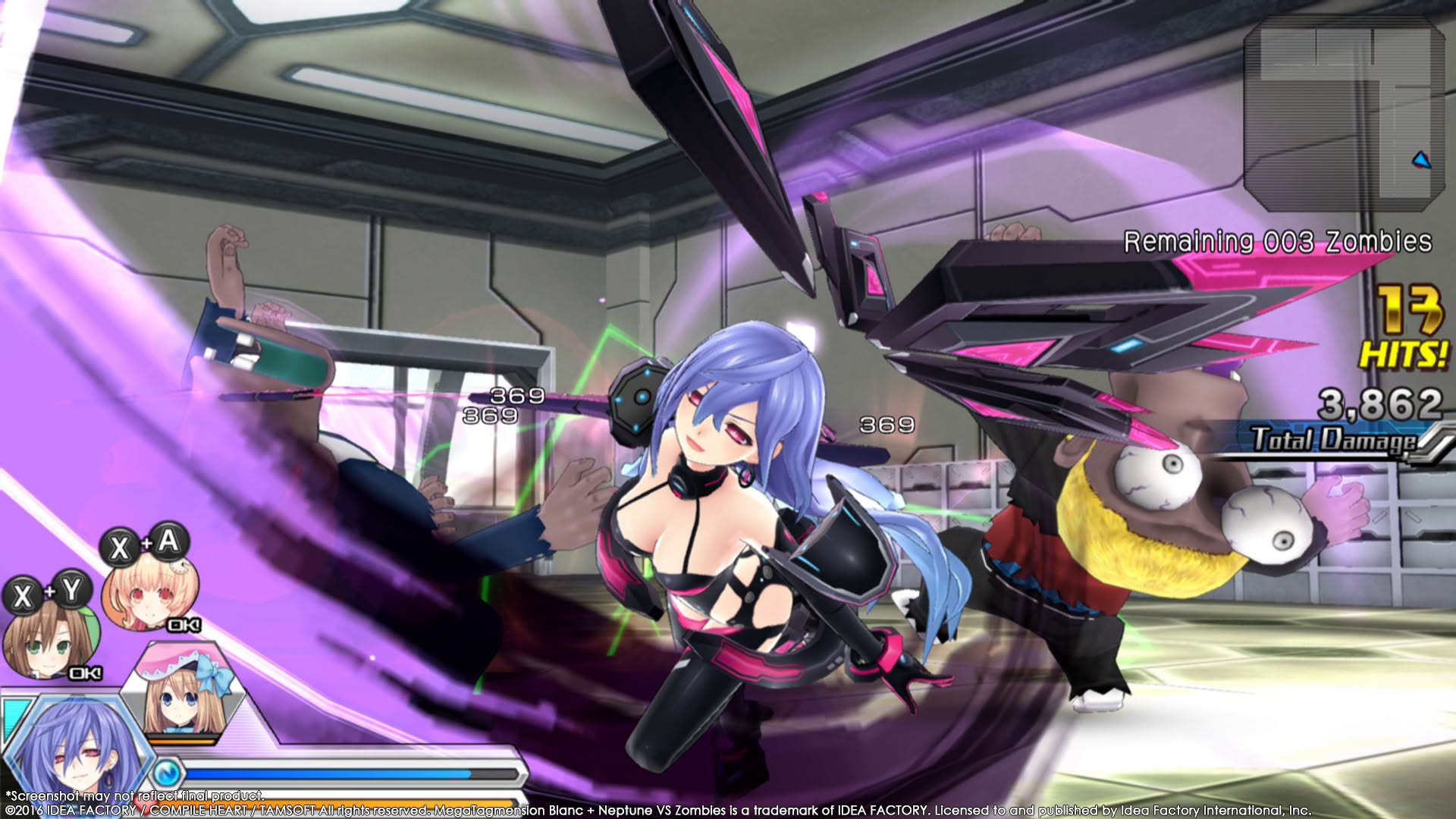 Screenshot for Megatagmension Blanc + Neptune VS Zombies