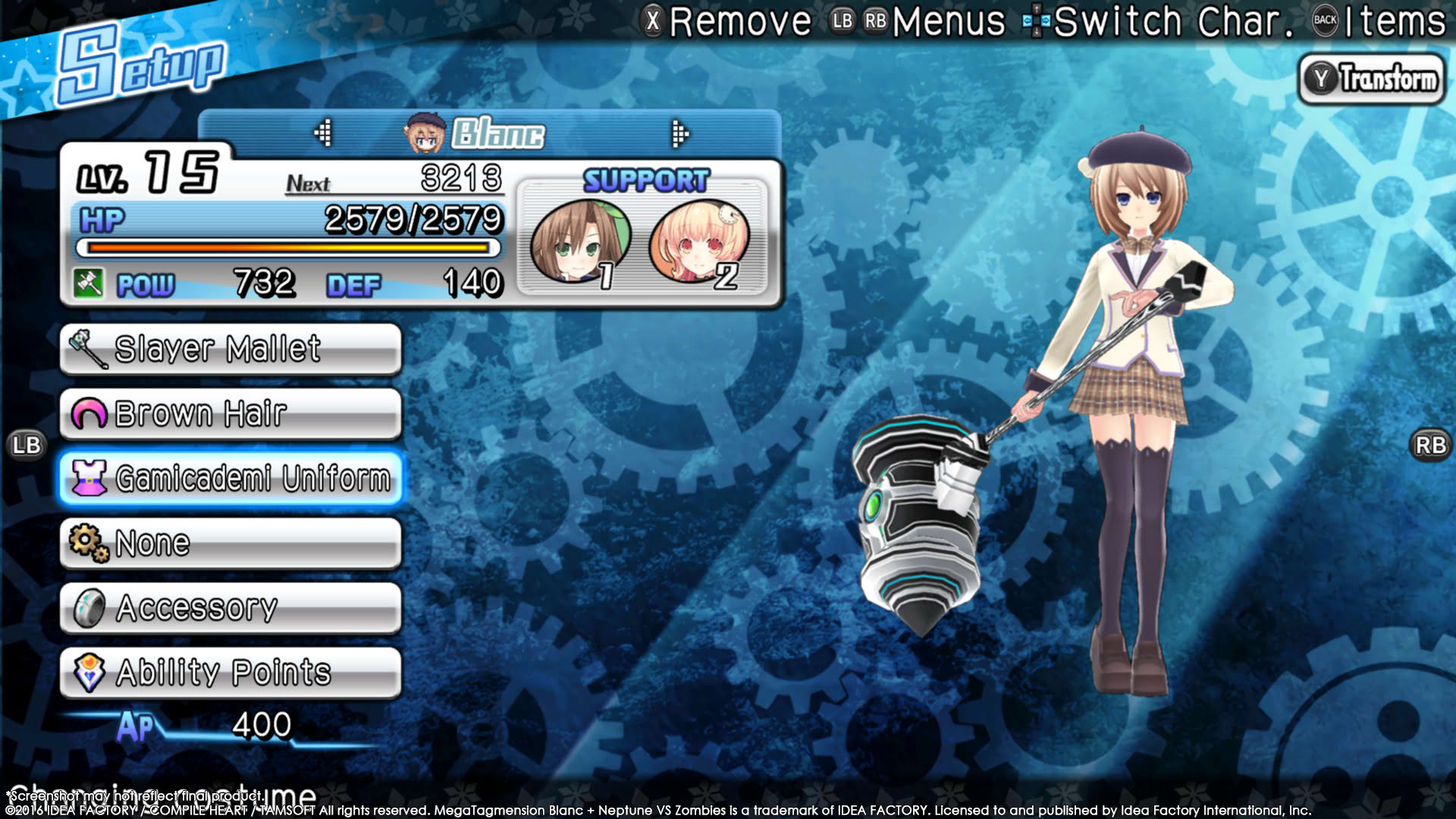 Screenshot for Megatagmension Blanc + Neptune VS Zombies